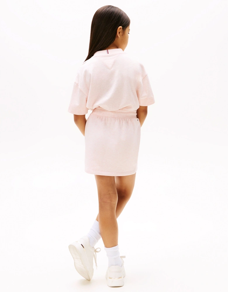 Girls Terry Skirt in Pink