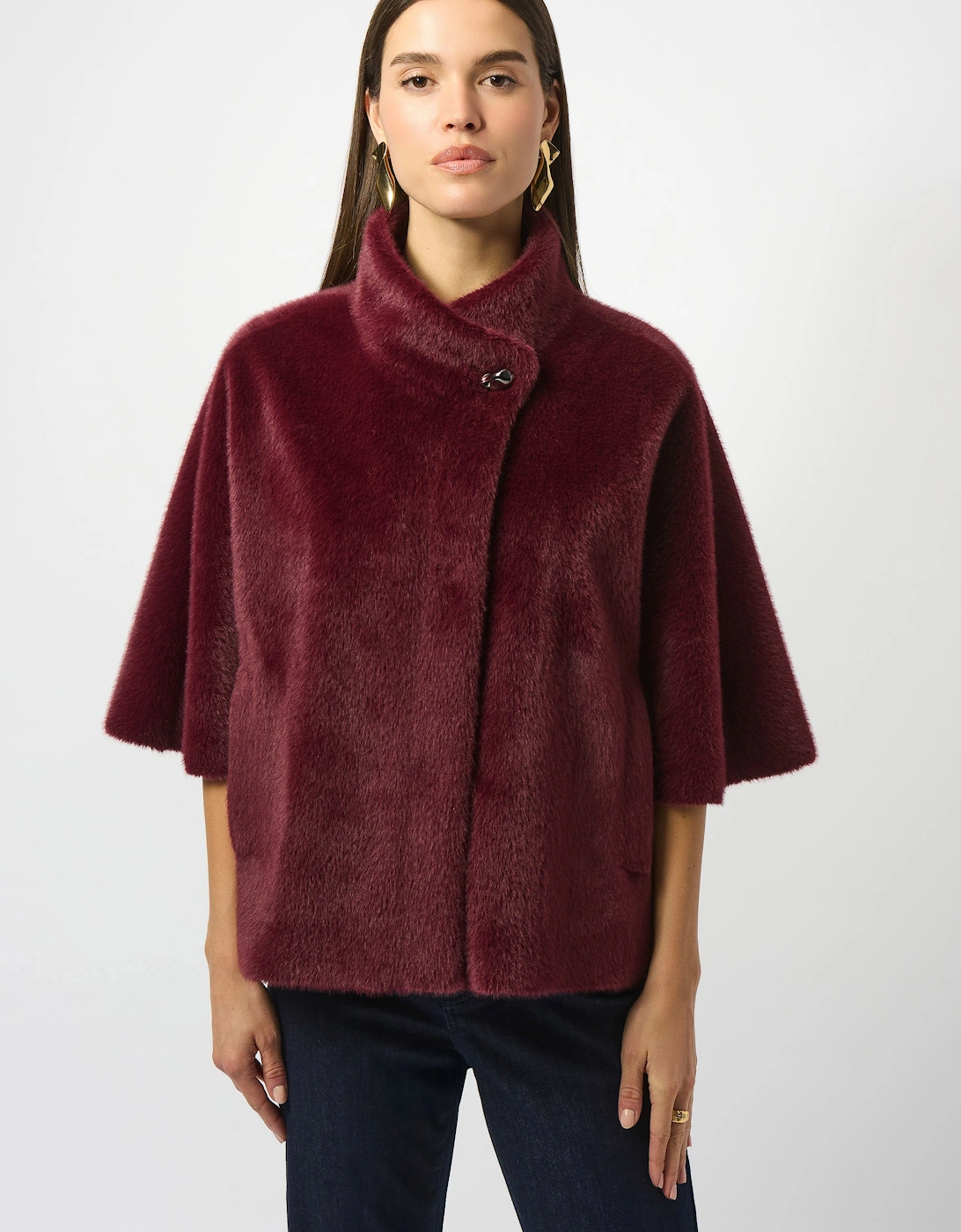 Bonded faux fur suede jacket, 7 of 6
