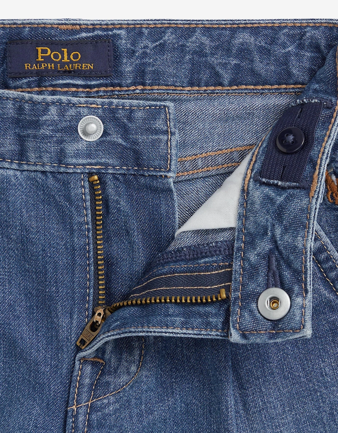 Girls Denim Wide Leg Jeans in Blue
