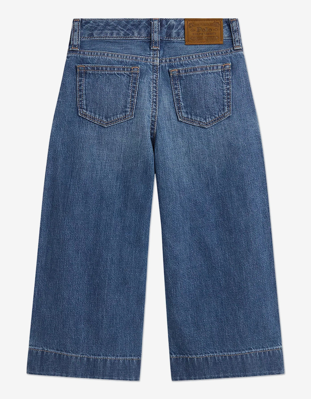 Girls Denim Wide Leg Jeans in Blue