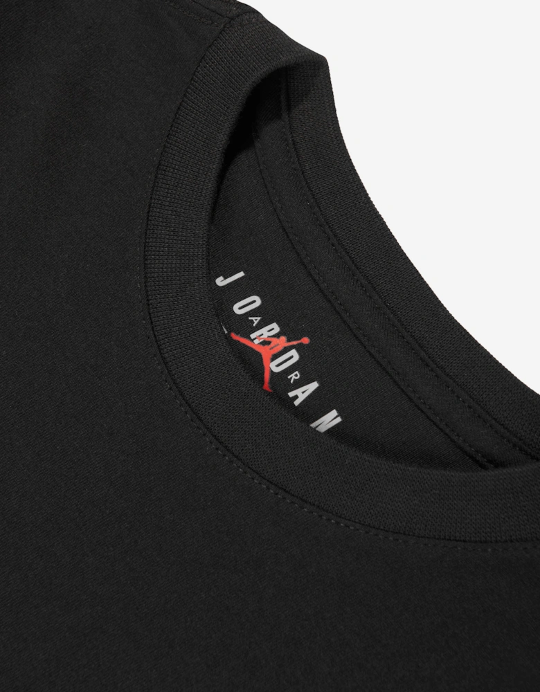 Jordan Boys Jumpman Air Embroidered T-Shirt in Black