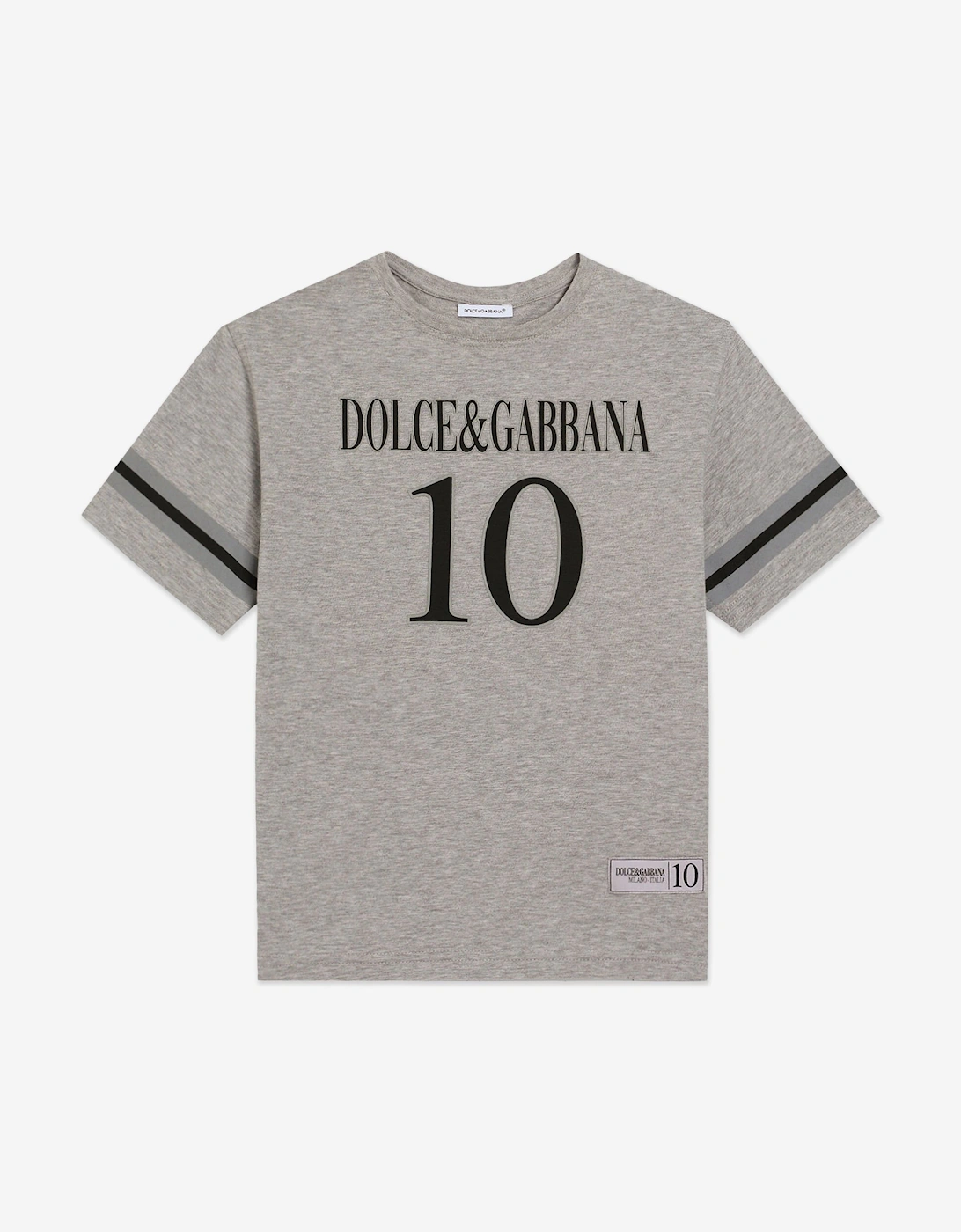Boys Logo Print T-Shirt in Grey, 5 of 4