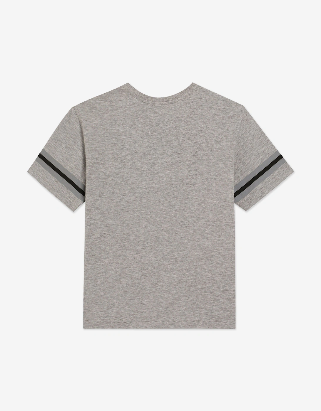Boys Logo Print T-Shirt in Grey
