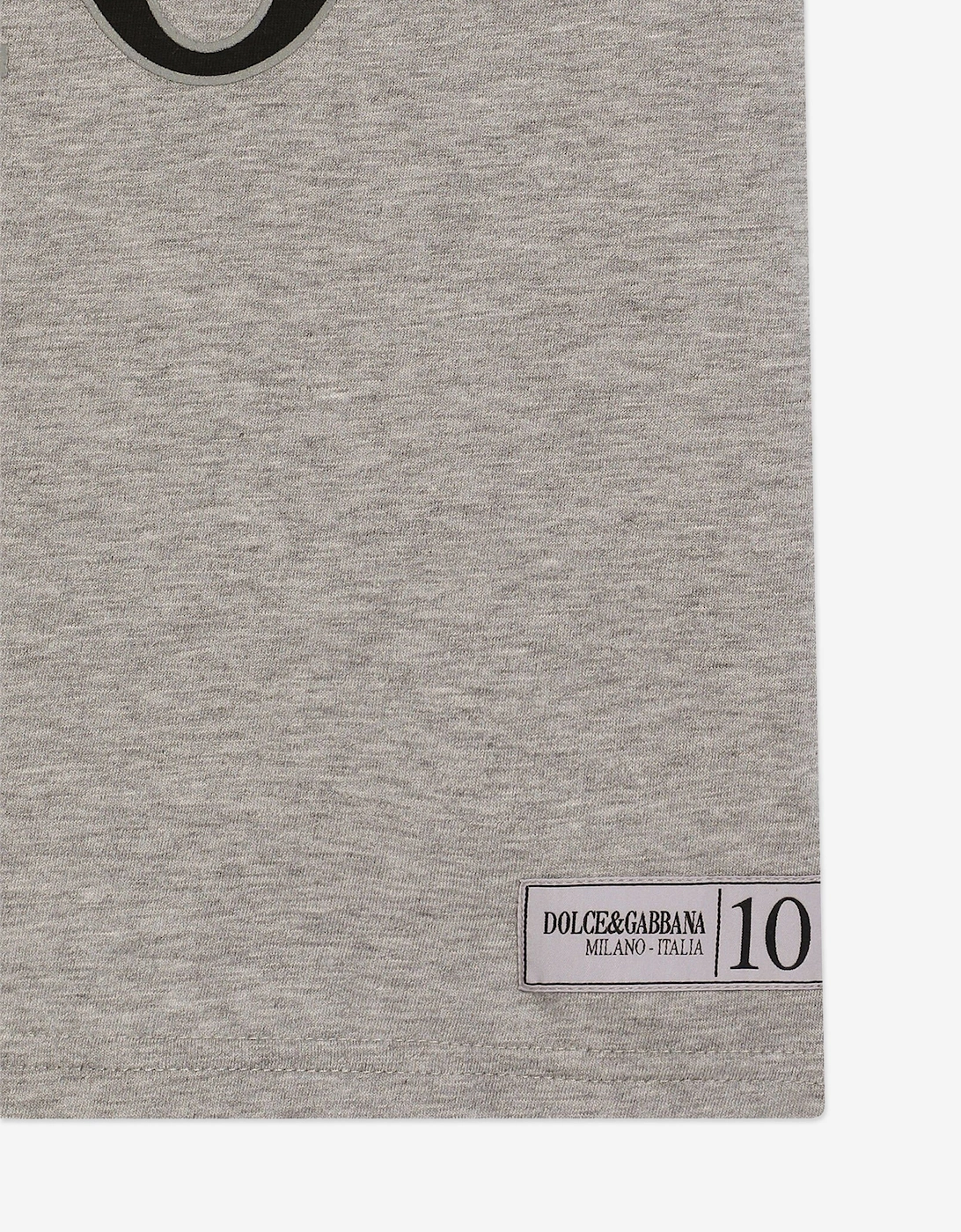 Boys Logo Print T-Shirt in Grey