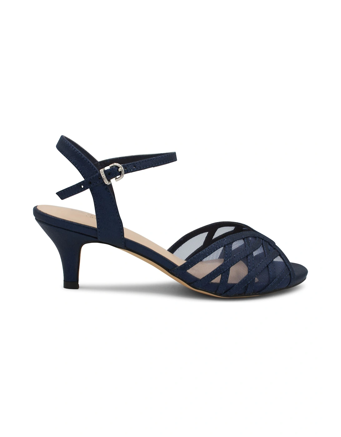 Marielle Glitter Kitten Heeled Sandals, 2 of 1