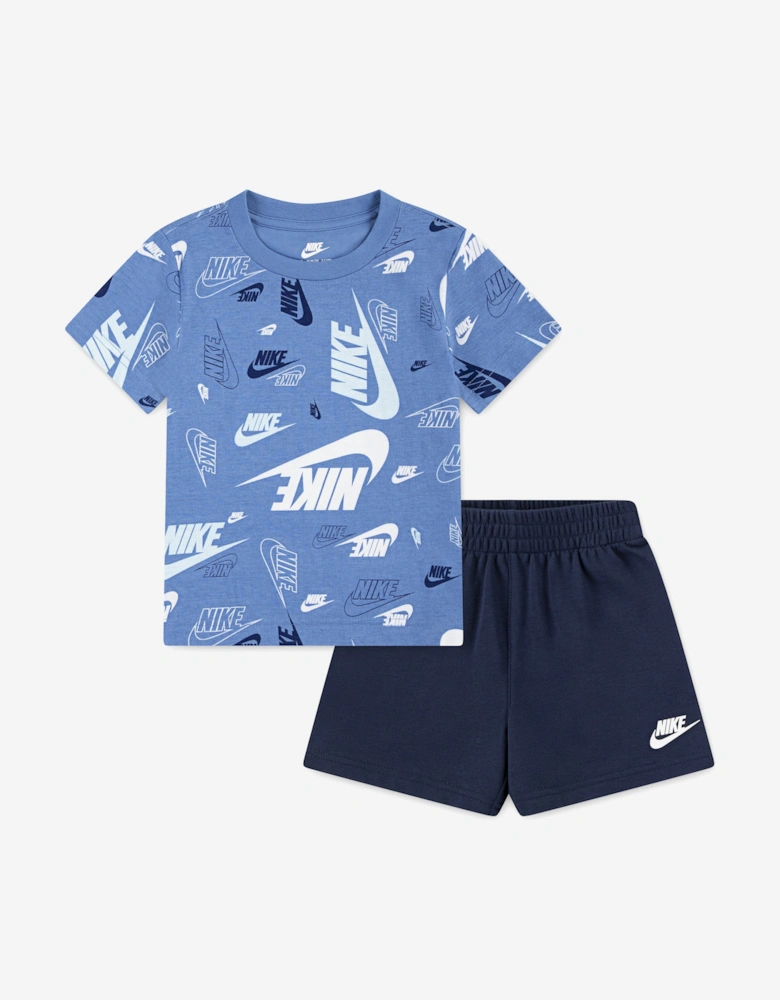 Boys NSW AOP Light Weight Short Set in Blue