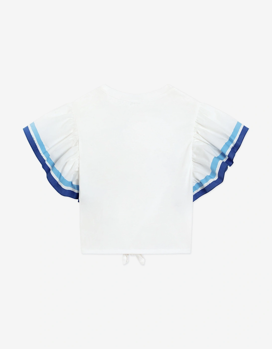 Girls Butterfly Logo Top in White