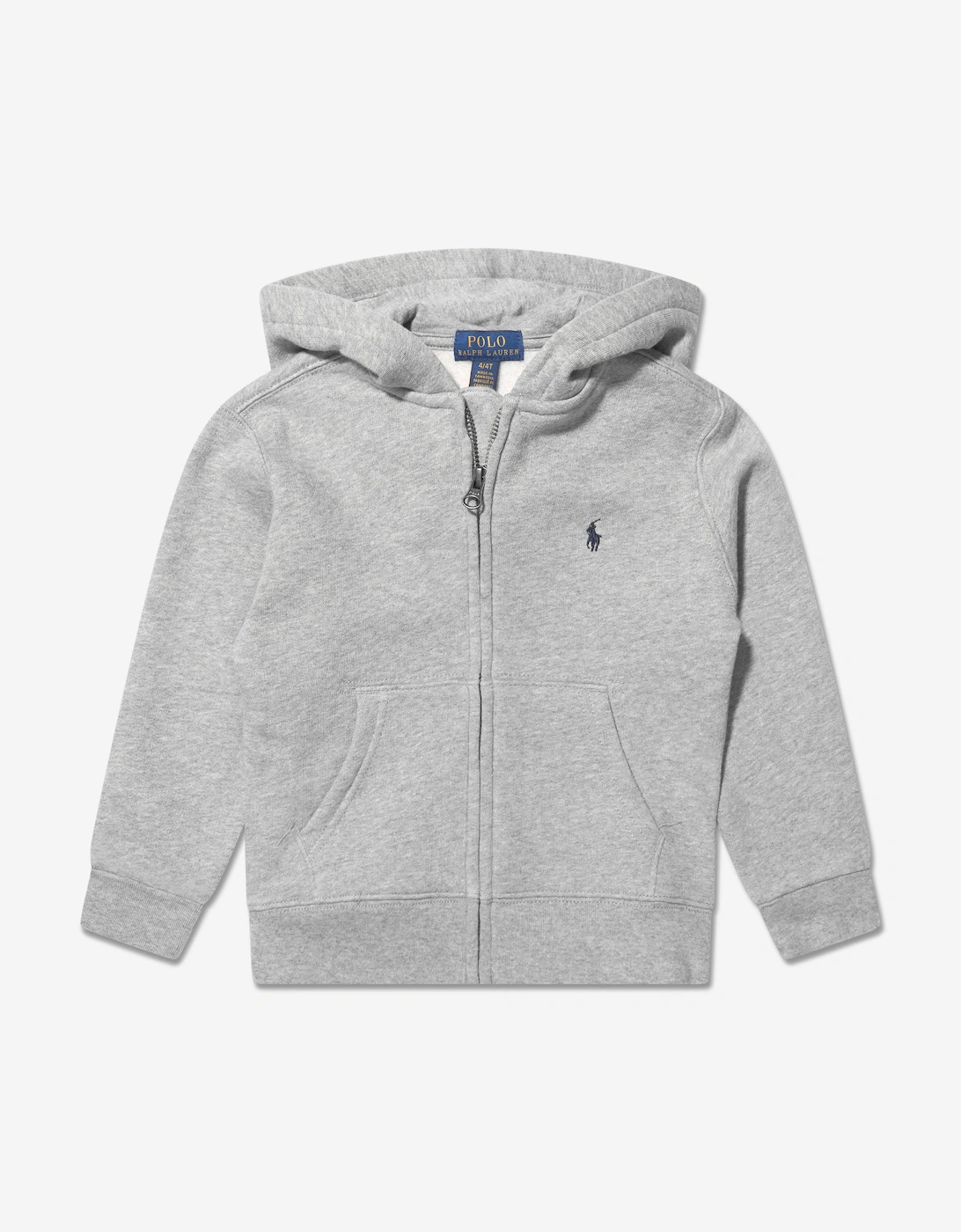 Boys Logo Zip Up Top in Grey, 5 of 4