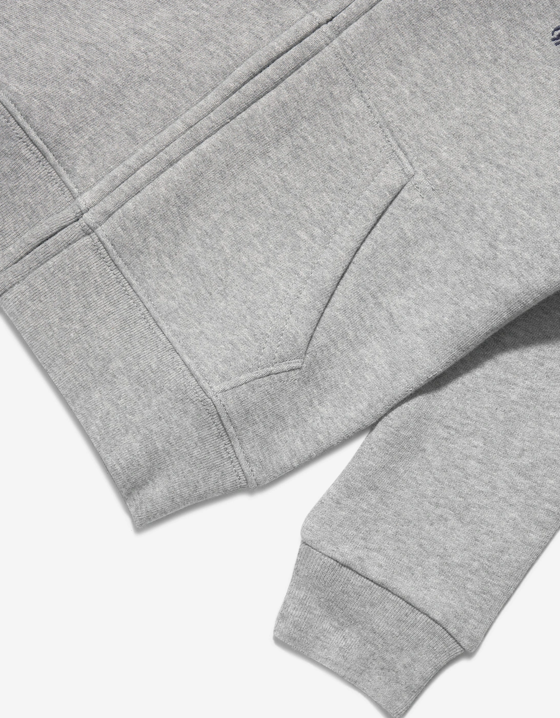 Boys Logo Zip Up Top in Grey