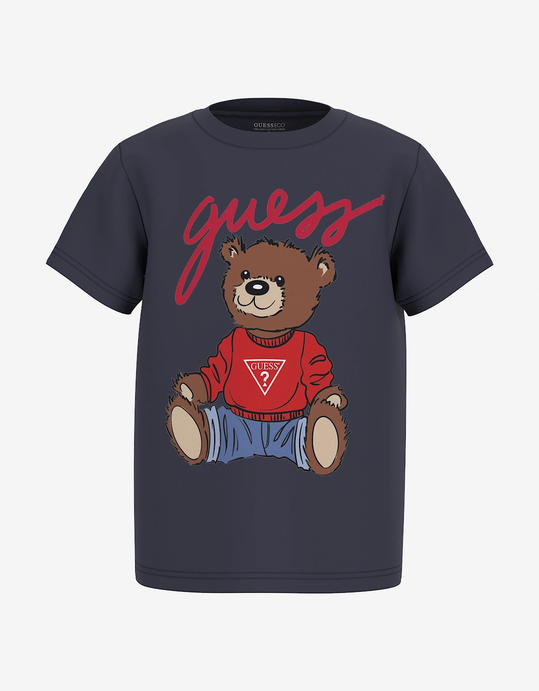 Kids Teddy Bear T-Shirt in Navy, 5 of 4