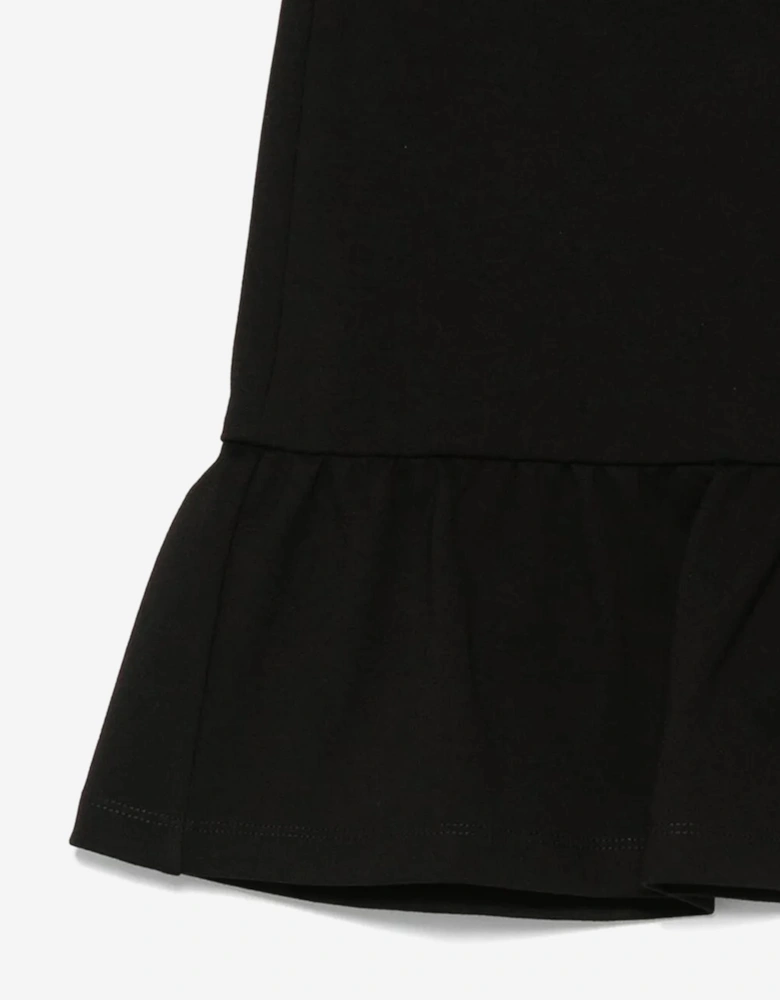 Girls Teddy Bear Logo Skirt in Black