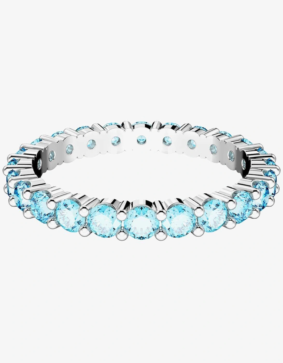 Matrix Blue Cubic Zirconia Full Eternity Ring 5658668 58, 2 of 1