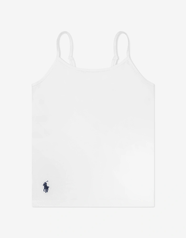 Girls 2 Pack Camisole Set in White