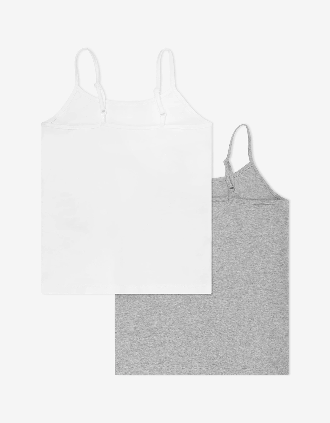 Girls 2 Pack Camisole Set in White