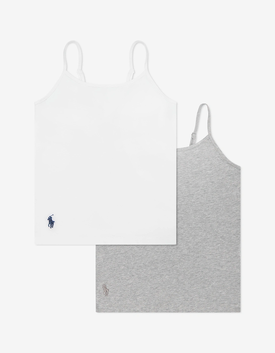 Ralph Lauren Girl's Ralph Lauren Girls 2 Pack Polo Camisole Set in Grey