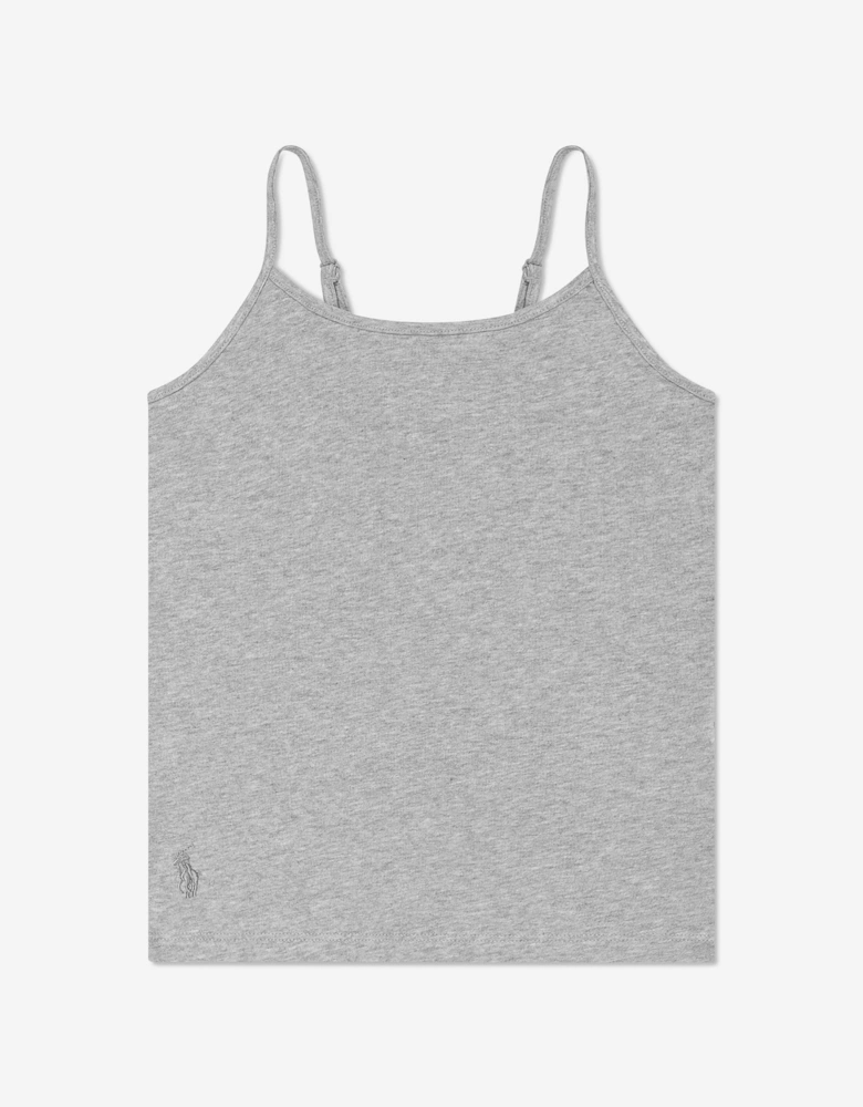 Girls 2 Pack Camisole Set in White