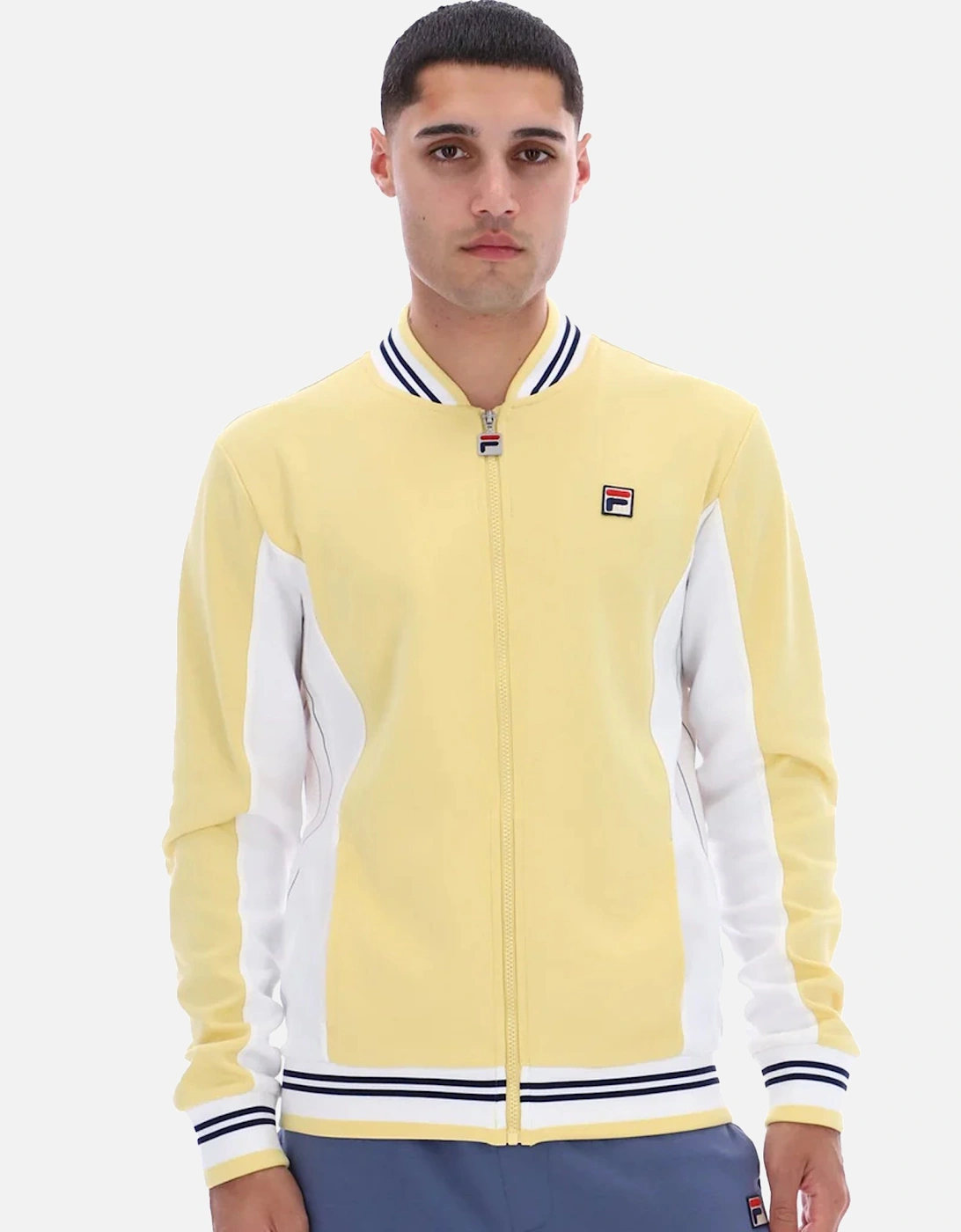 Settanta Baseball Track Top Jacket Raffia/White/Navy