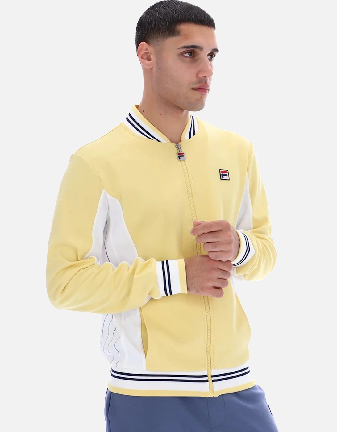 Settanta Baseball Track Top Jacket Raffia/White/Navy