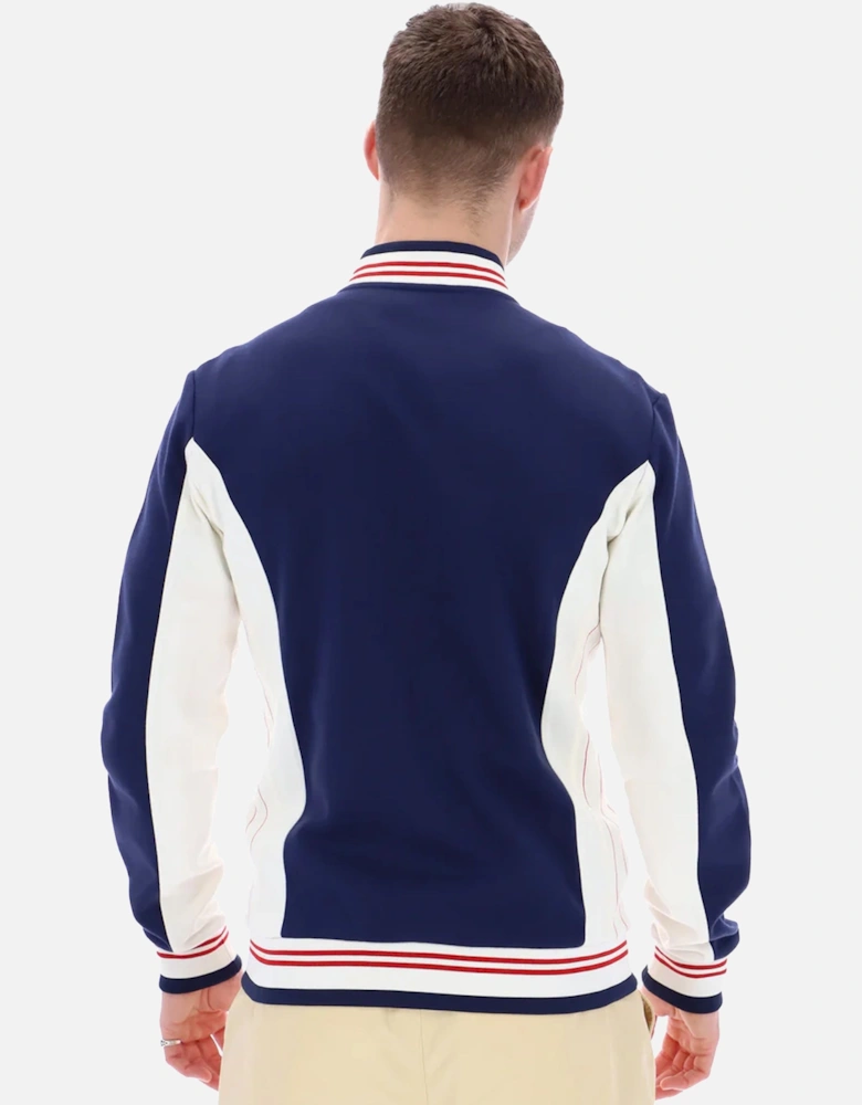 Settanta Baseball Track Top Jacket Navy/Gardenia/Red
