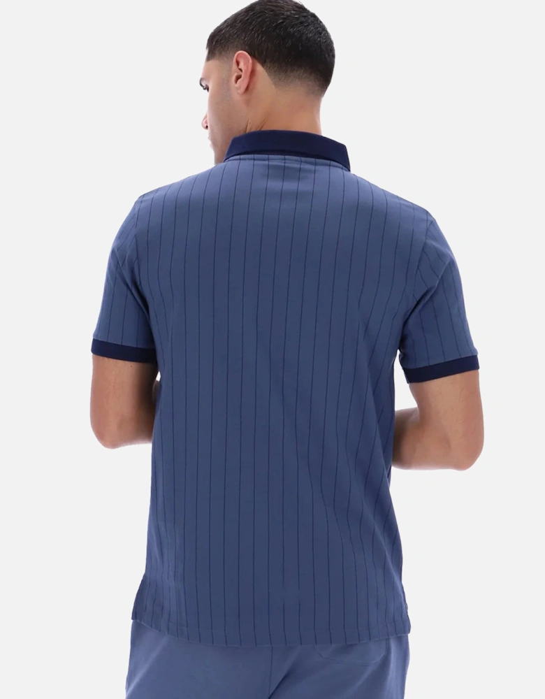 BB1 Classic Striped Polo Shirt Vintage Indigo/Gardenia/Navy