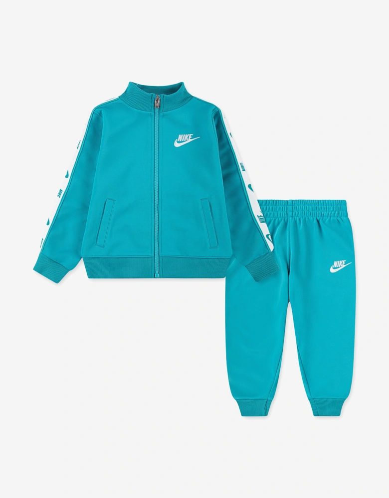 Kids Logo Tape Tracksuit in Green
