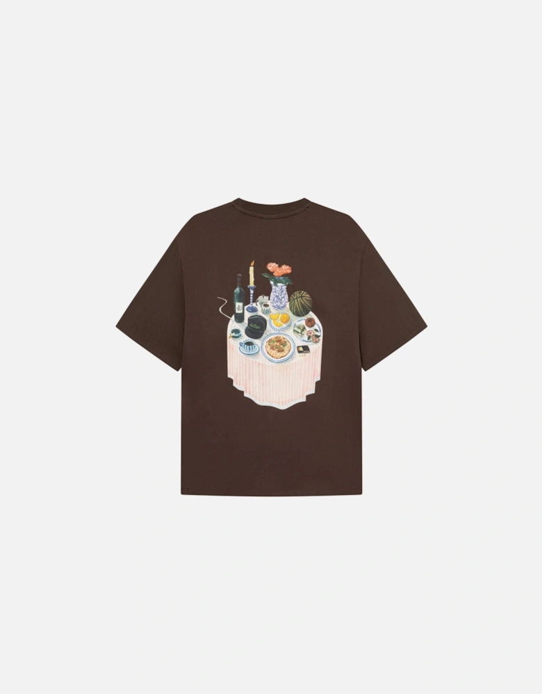 Cole Table T-shirt - Slate Brown