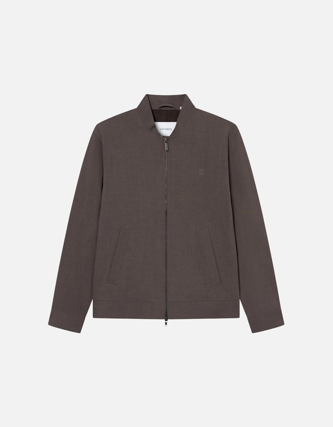 Como Reg Light Twill Bomber Jacket - Mountain Grey Brown, 9 of 8