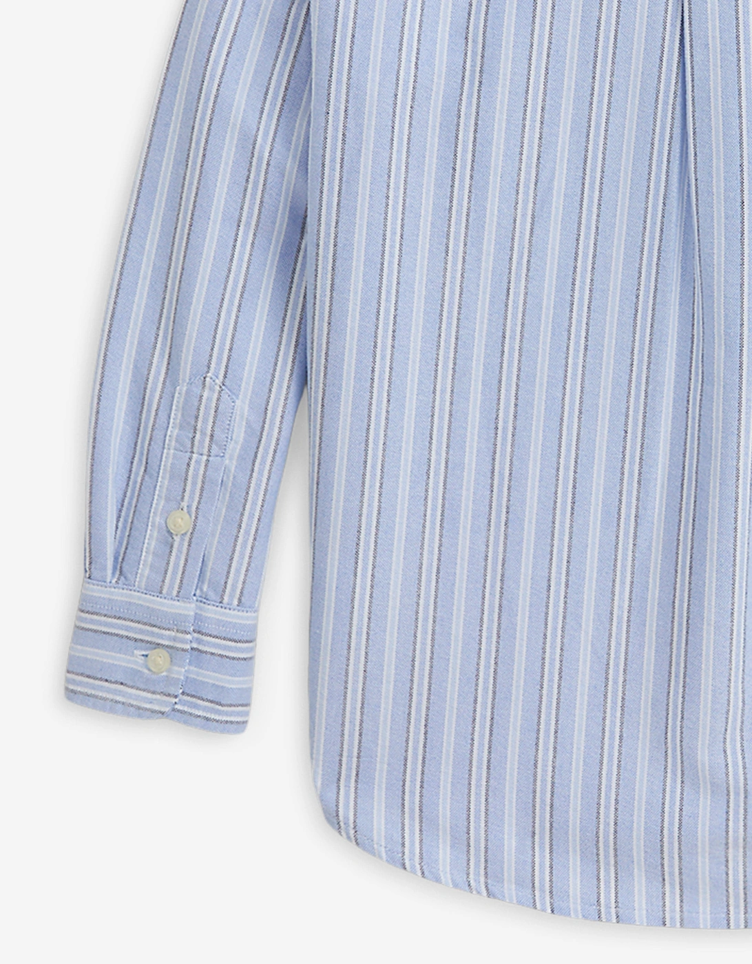 Boys Striped Oxford Shirt in Blue