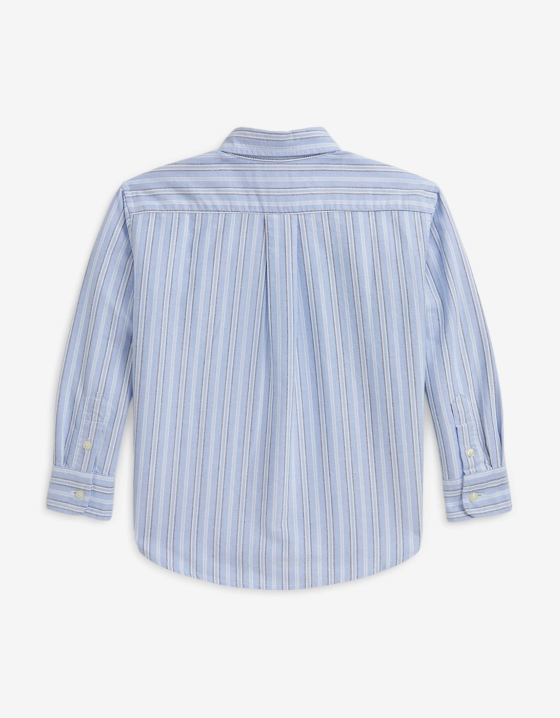 Boys Striped Oxford Shirt in Blue