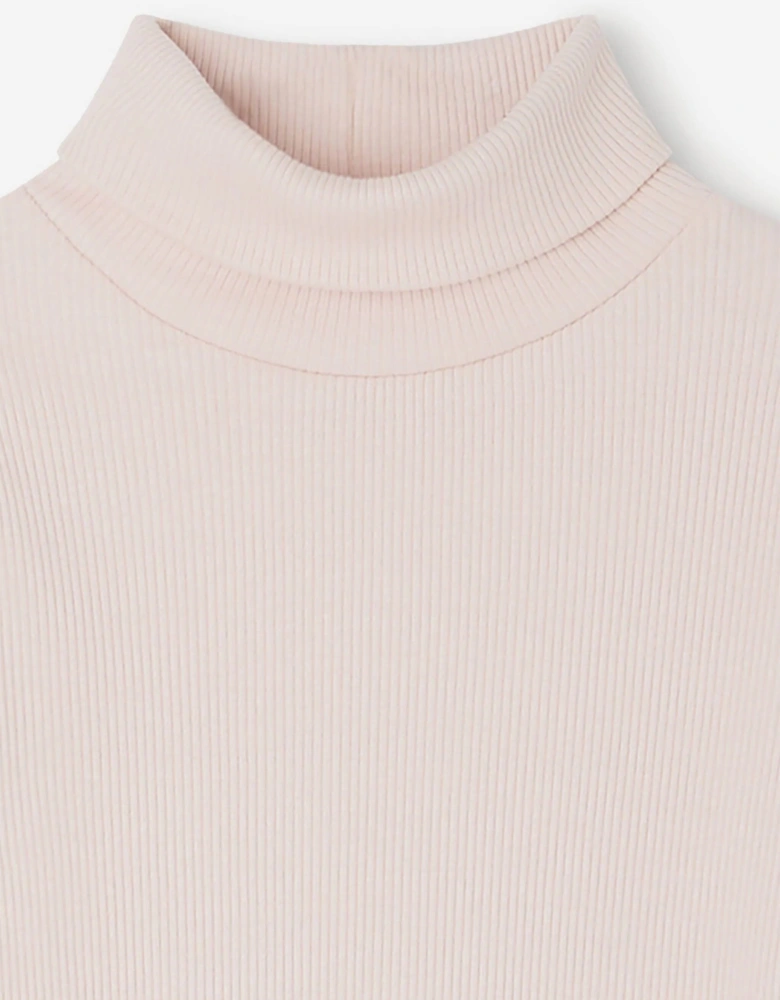 Girls Tahiti High Neck T-Shirt in Pink