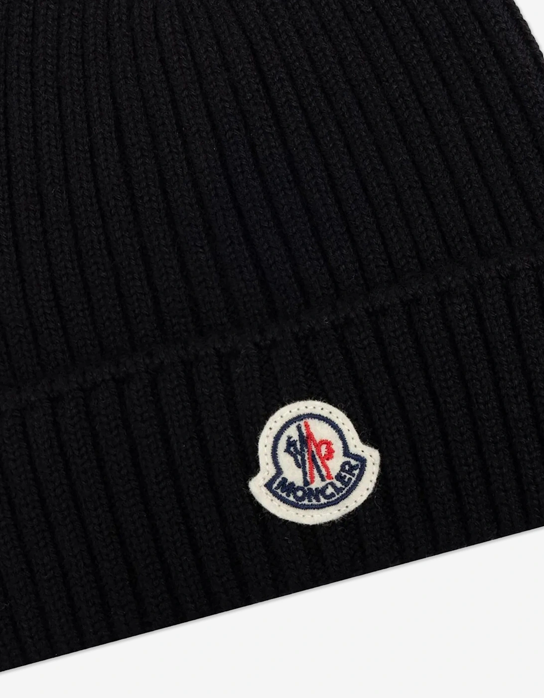 Boys Wool Beanie Hat in Black
