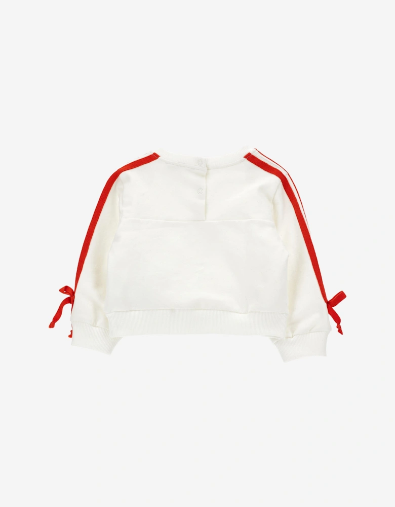 Baby Girls Minnie Mouse Sweatshirt in Ivory