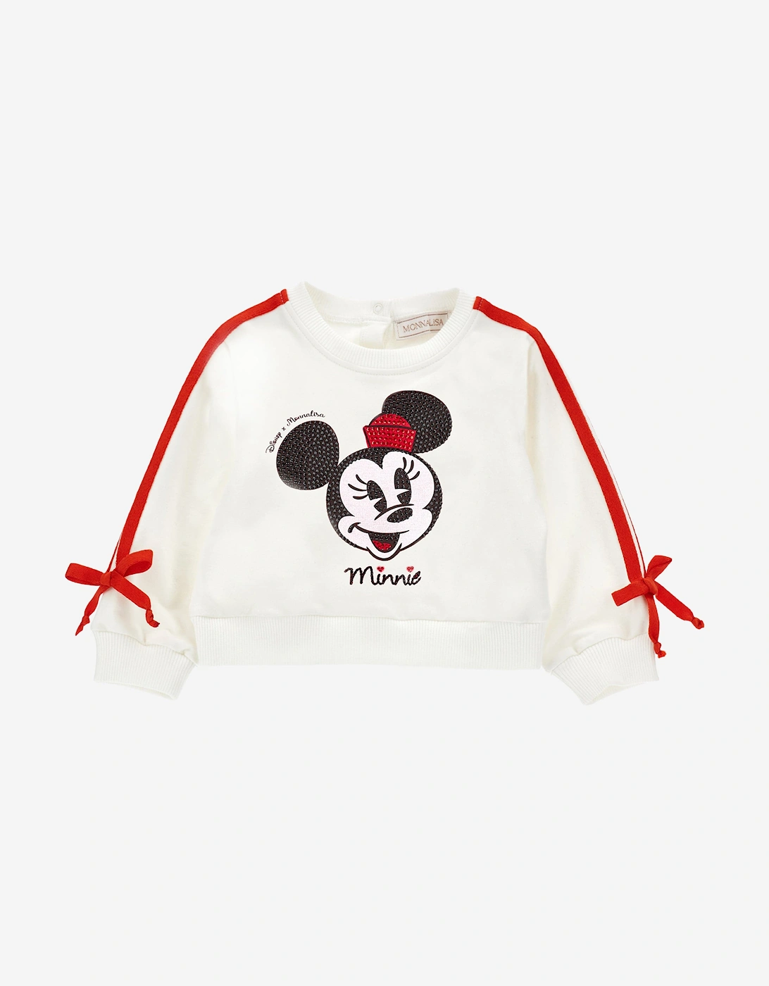 Baby Girls Minnie Mouse Sweatshirt in Ivory, 5 of 4