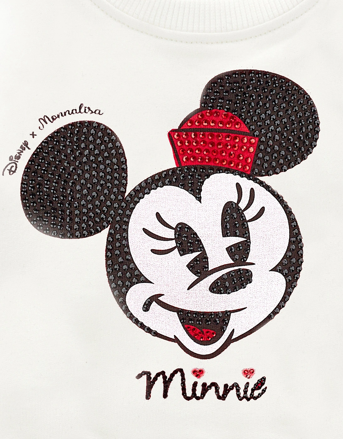 Baby Girls Minnie Mouse Sweatshirt in Ivory