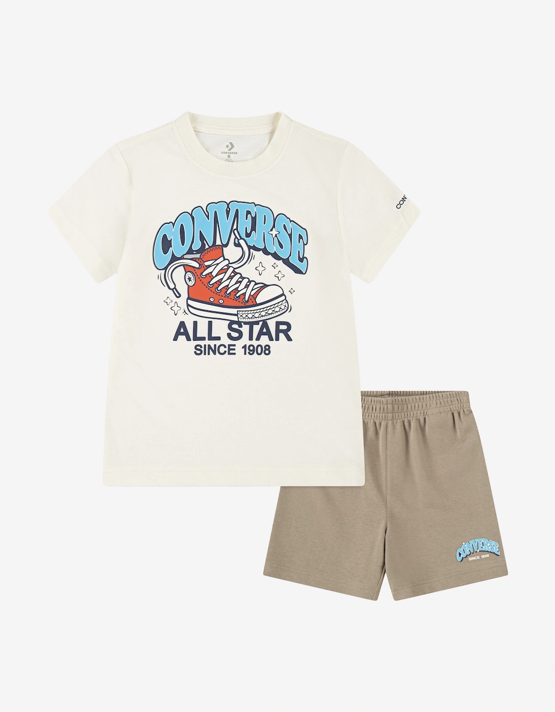 Boys Trail Mix T-Shirt and Shorts Set in Ivory, 5 of 4