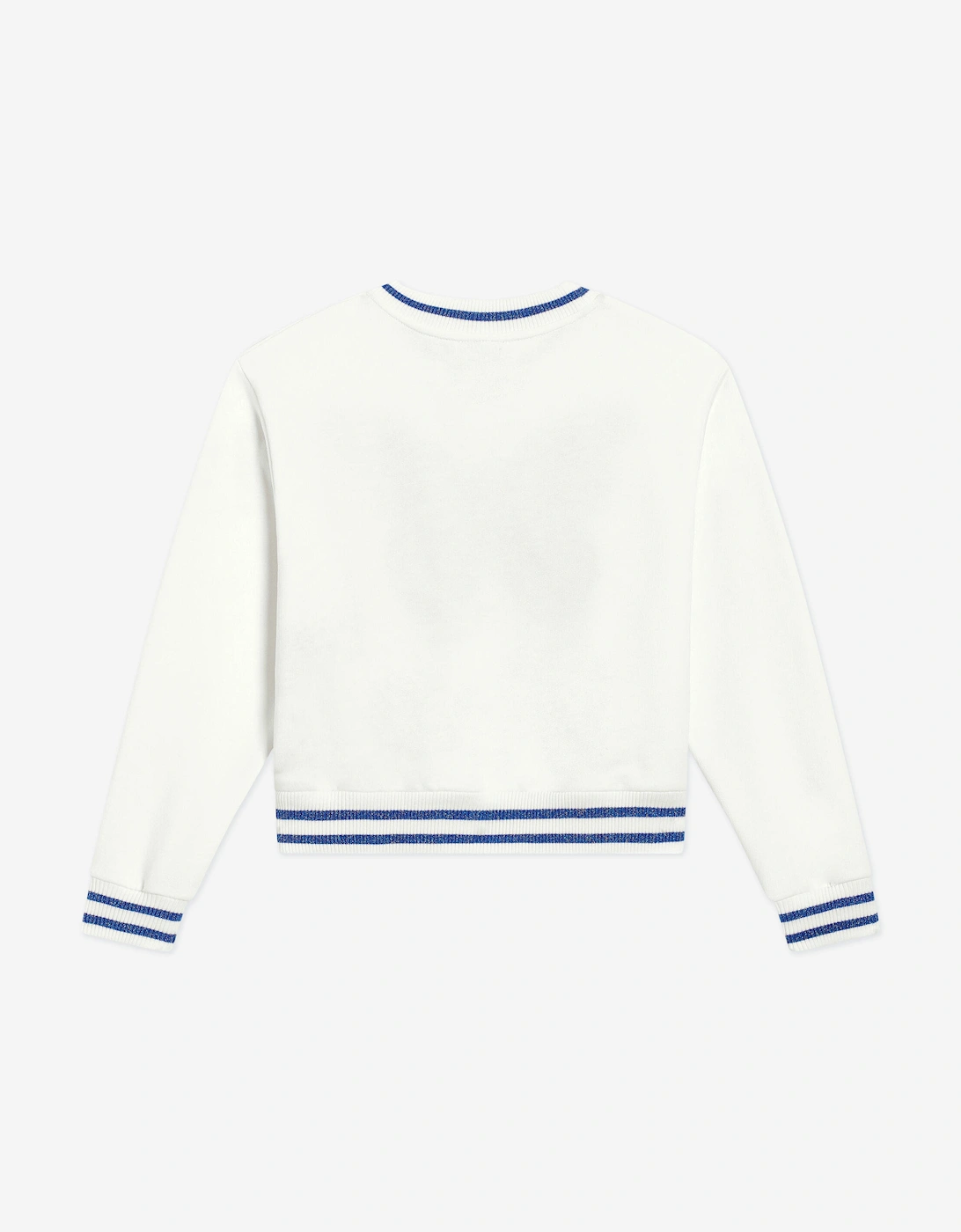 Girls Butterfly Sweatshirt in White