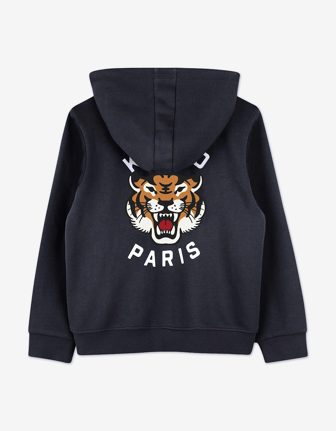 Boys Tiger Zip Up Top in Navy