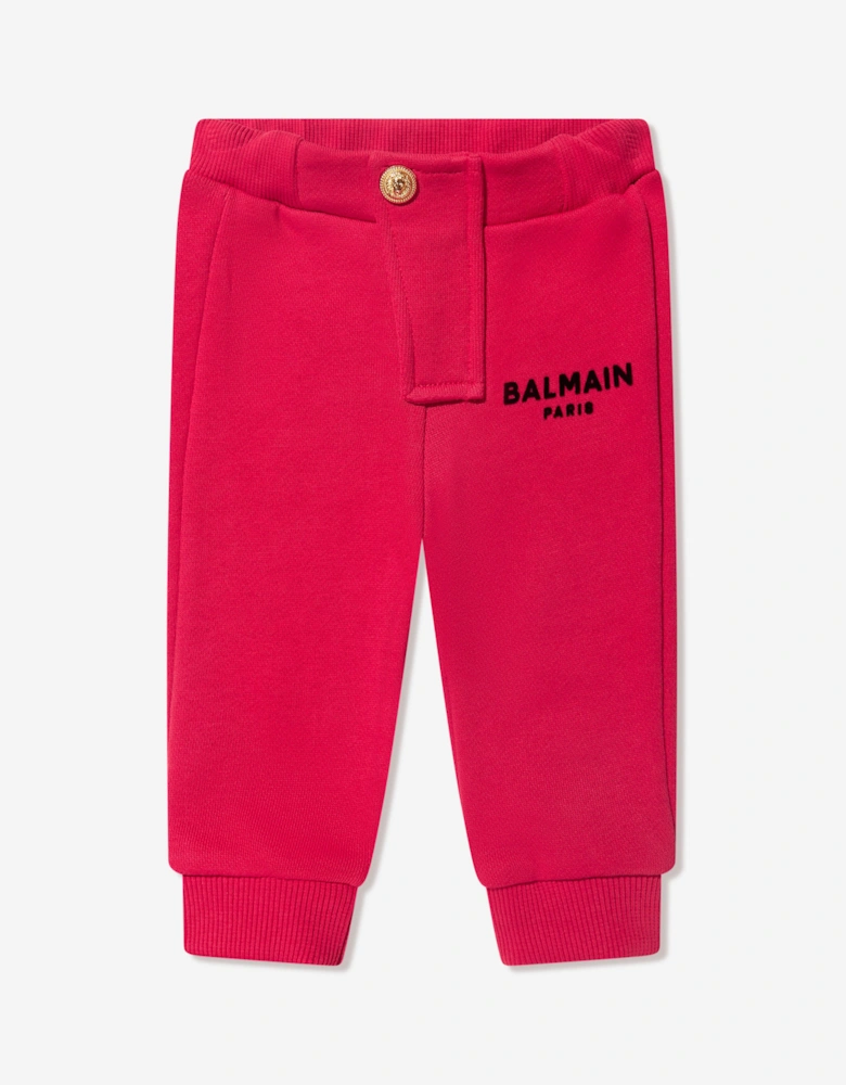 Baby Boys Logo Joggers in Red