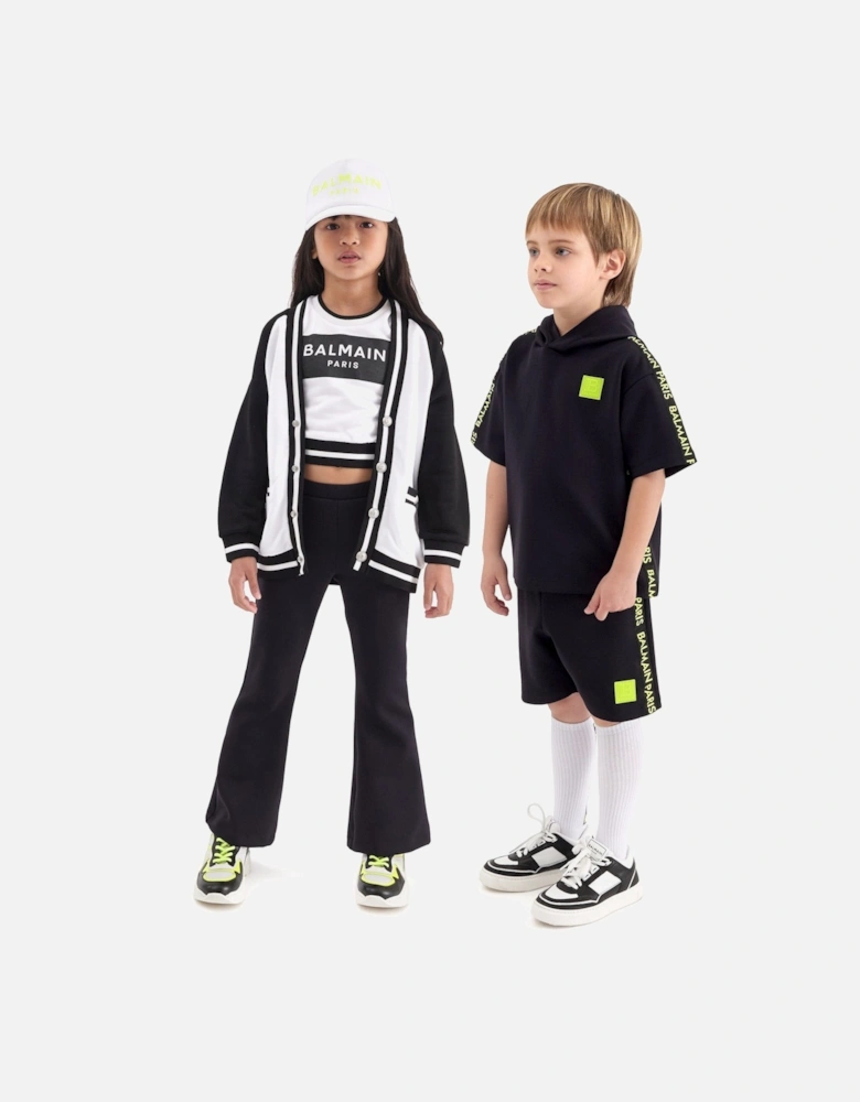 Boys Logo Jersey Shorts in Black