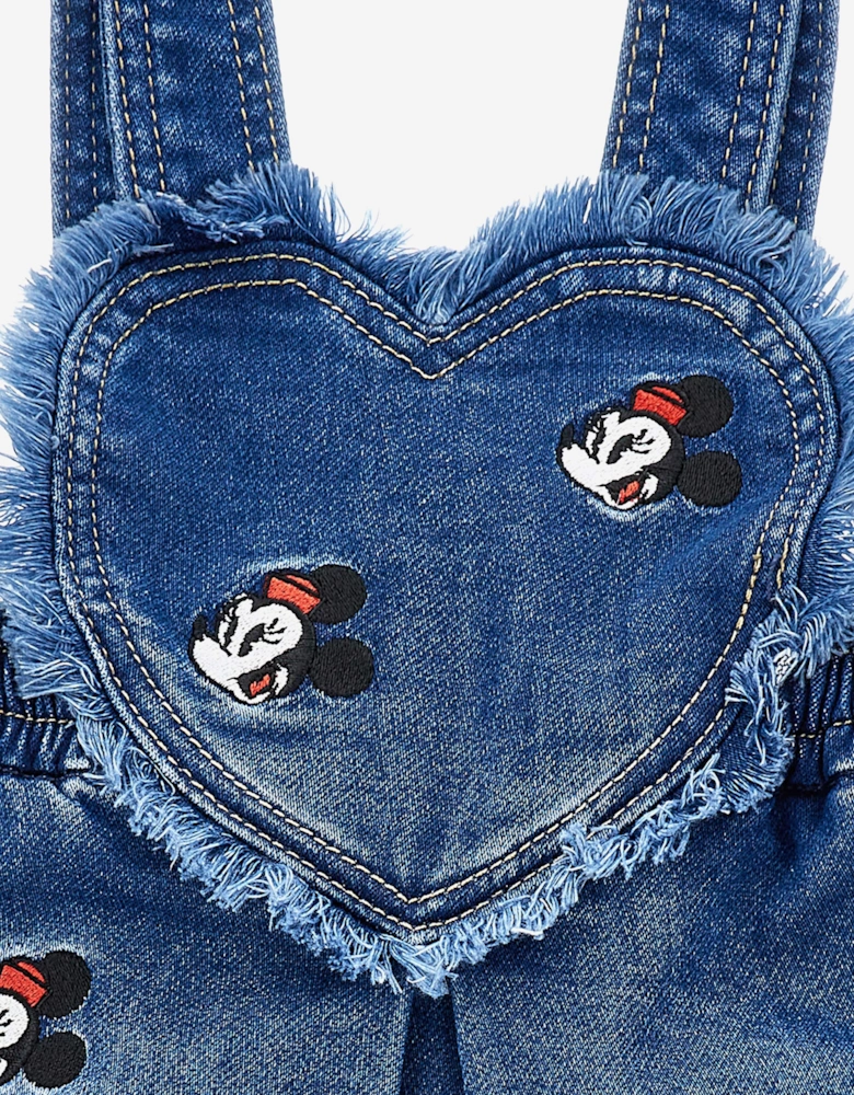 Baby Girls Minnie Mouse Denim Skirt in Blue