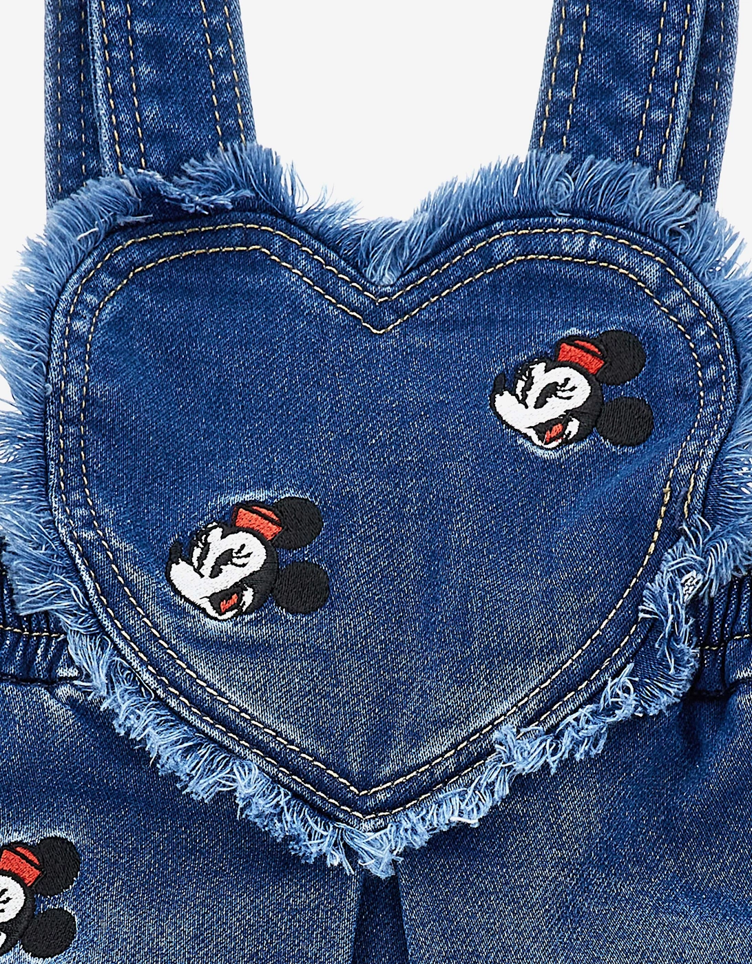 Baby Girls Minnie Mouse Denim Skirt in Blue