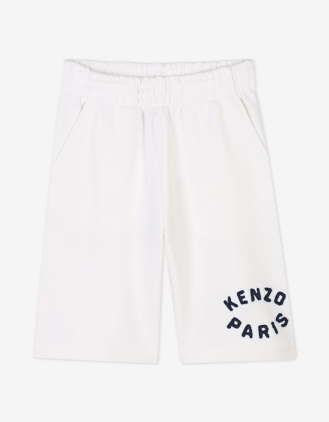 Kids Logo Bermuda Shorts in Ivory, 5 of 4