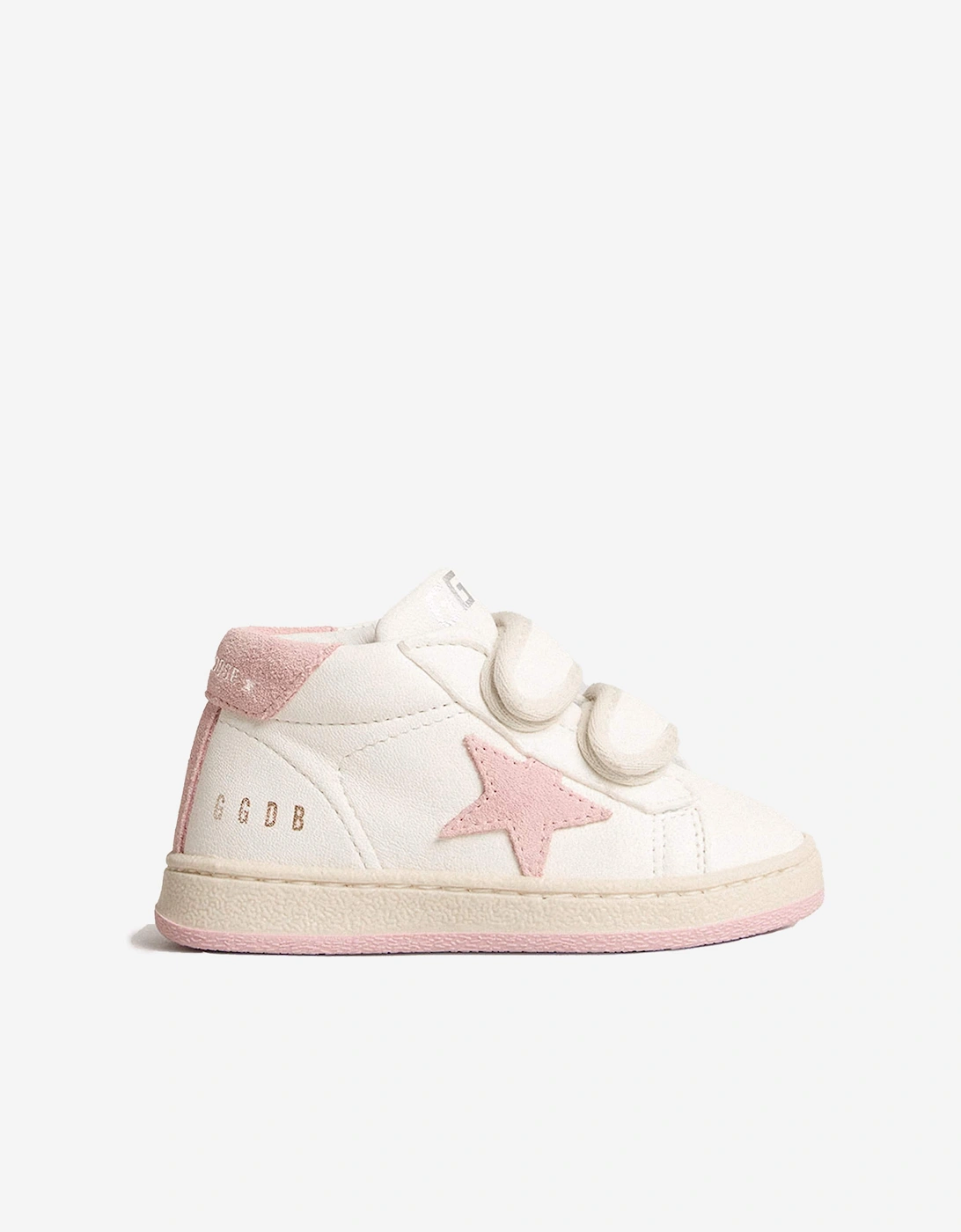 Golden Goose Girls Leather and Suede Star June Trainers in White, 5 of 4