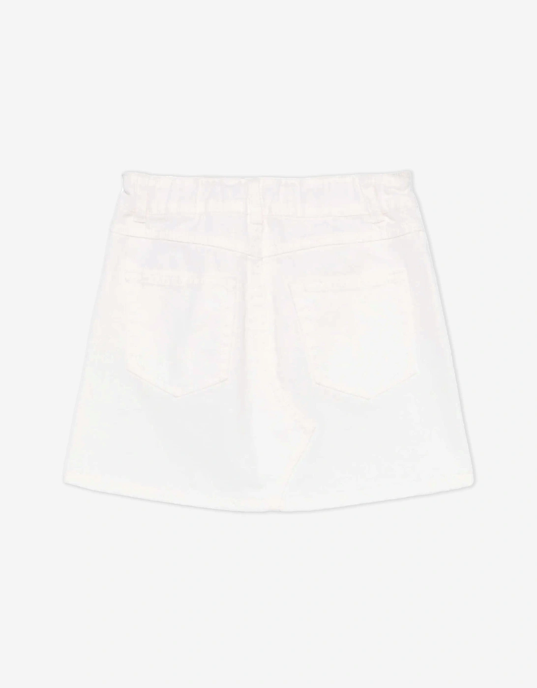 Girls Teddy Bear Skirt in Ivory