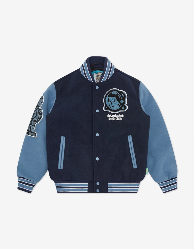 Boys Astro Varsity Jacket in Navy