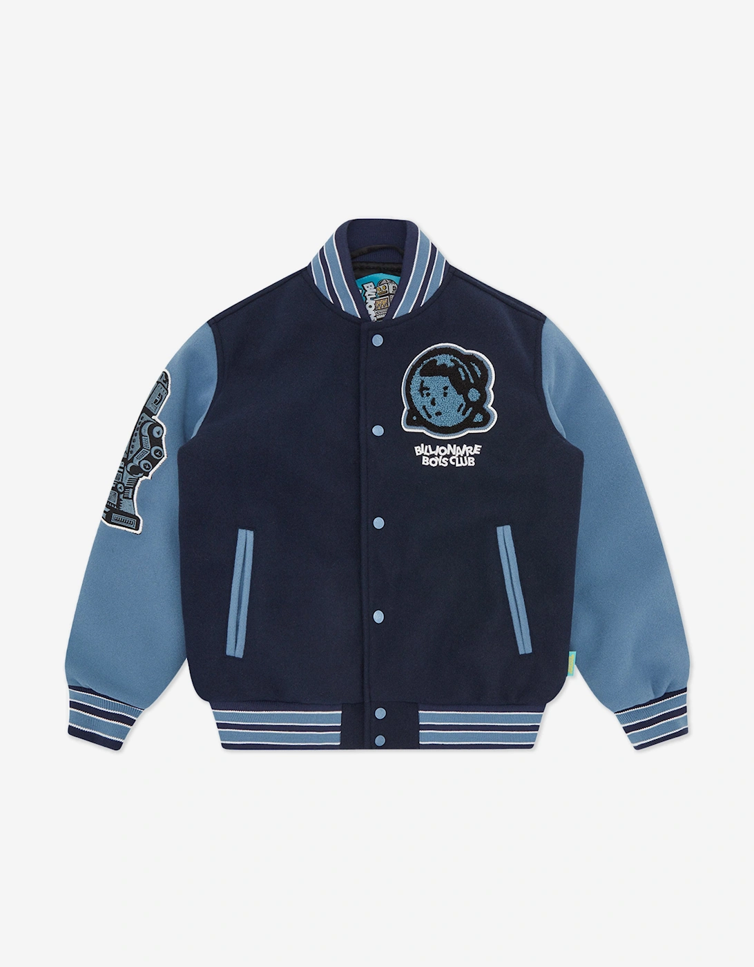 Boys Astro Varsity Jacket in Navy, 5 of 4