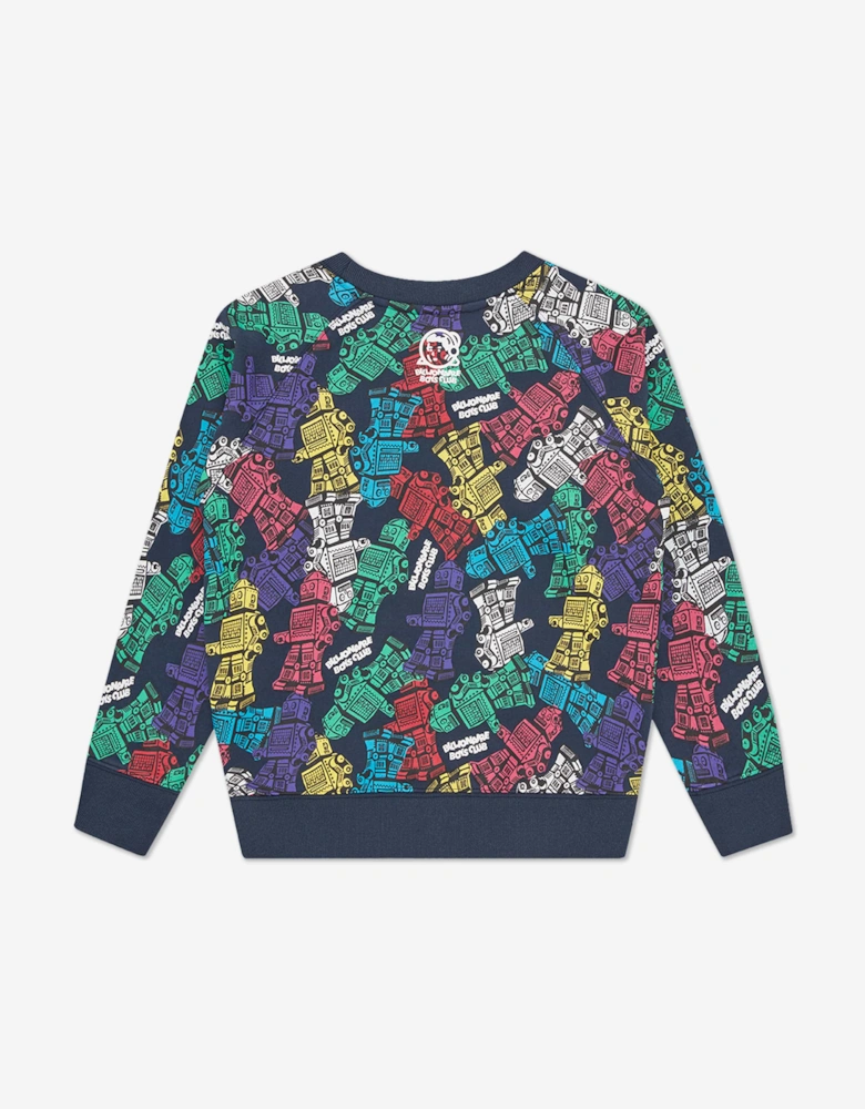 Boys Robot Sweatshirt in Multicolour