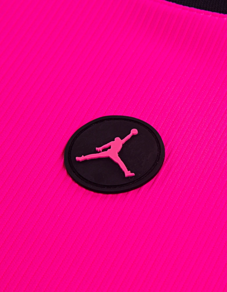 Girls She Takes Flight Ribbed Dress in Pink