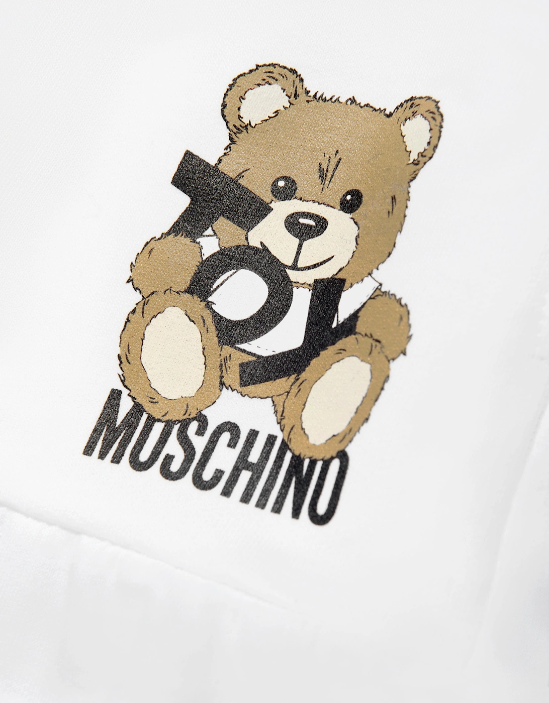 Girls Teddy Bear Logo Shorts in White