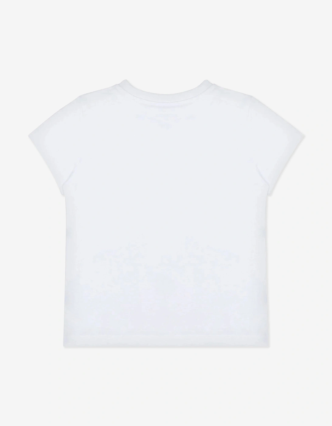 Girls Goose Print T-Shirt in White